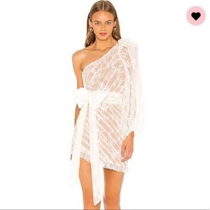 For love and lemons white mini dress